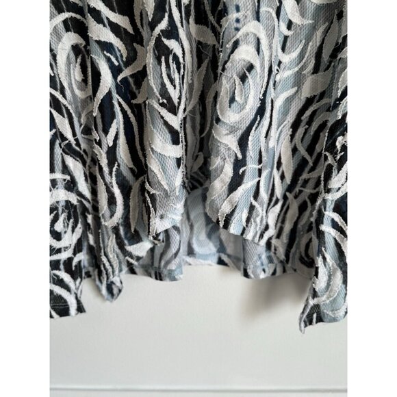 John Mark Tunic Top  Women's Size L Artsy Whimsical Flowy 3/4 Sleeves Old Money - Picture 4 of 13